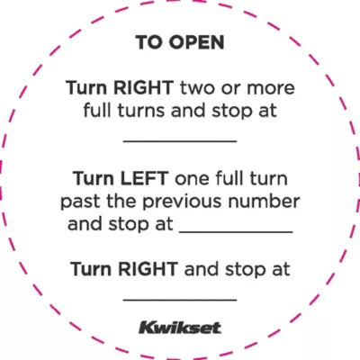 Kwikset 2" Combination Dial Padlock with 13/16" Shackle, 2-Pack, Black/Red