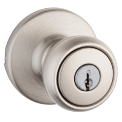 Kwikset 400T 15 K6 CP Tylo Keyed Entry Knob, Satin Nickel