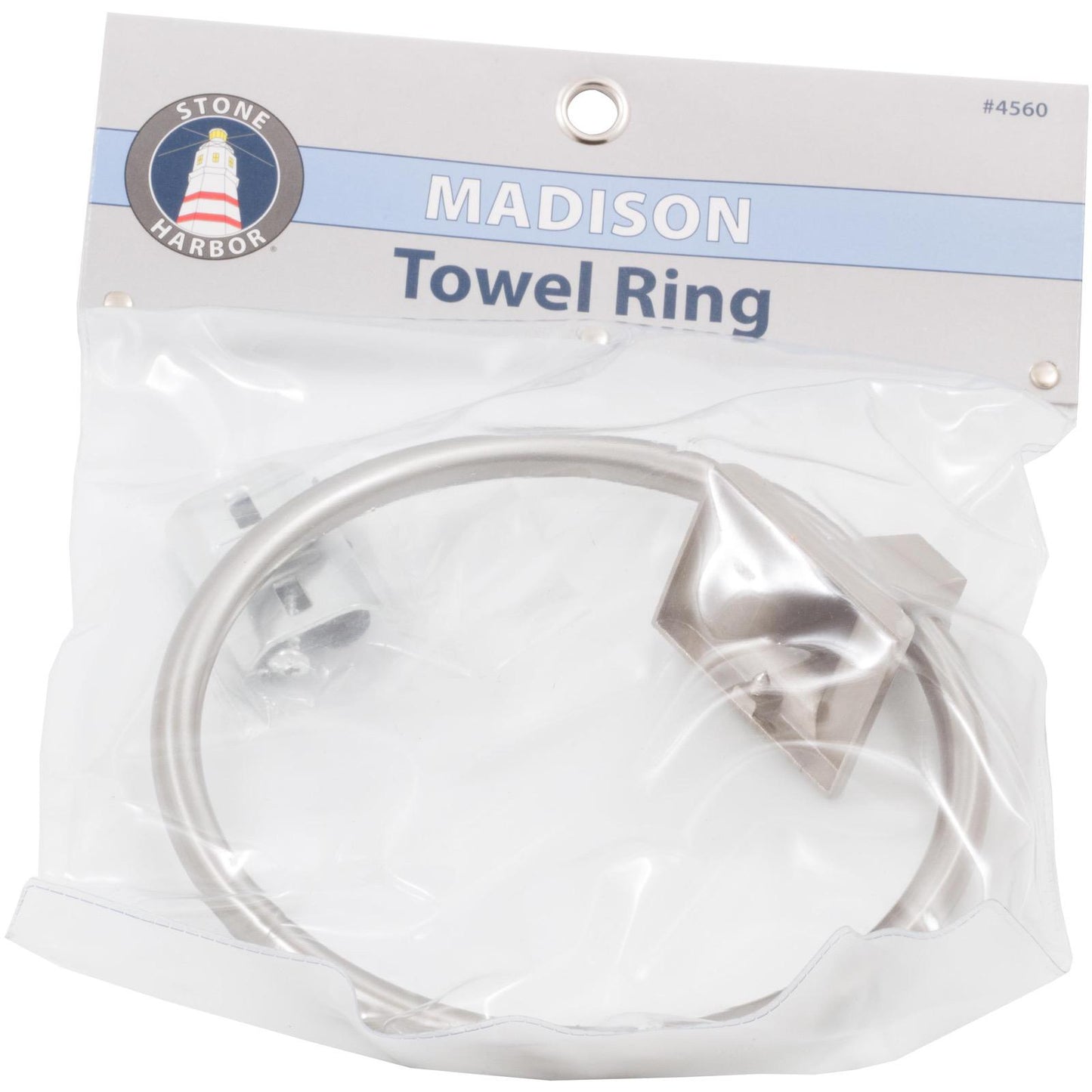 Stone Harbor Hardware Madison Towel Ring, Satin Nickel