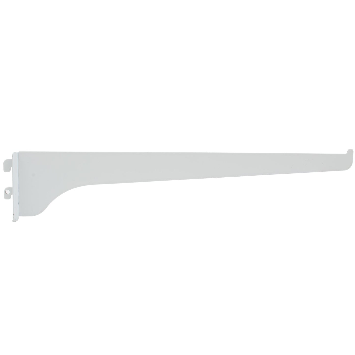 Stone Harbor Hardware Single Track Shelf Bracket, 12 Inches, White