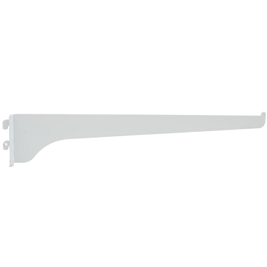 Stone Harbor Hardware Single Track Shelf Bracket, 12 Inches, White