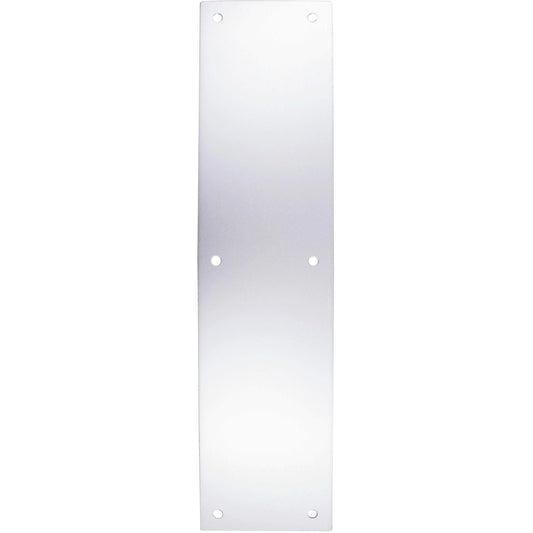 Stone Harbor Hardware Push Plate, 3-1/2" x 15", Satin Aluminum