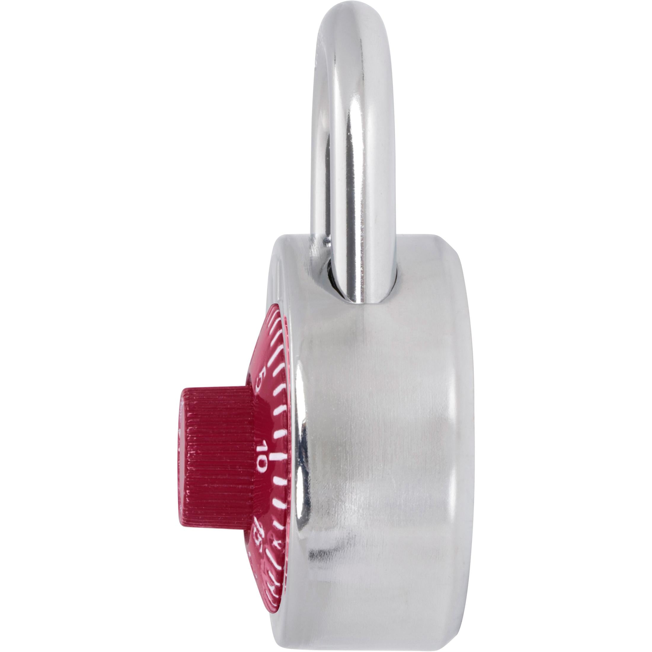 Kwikset 2" Combination Dial Padlock with 13/16" Shackle, Red
