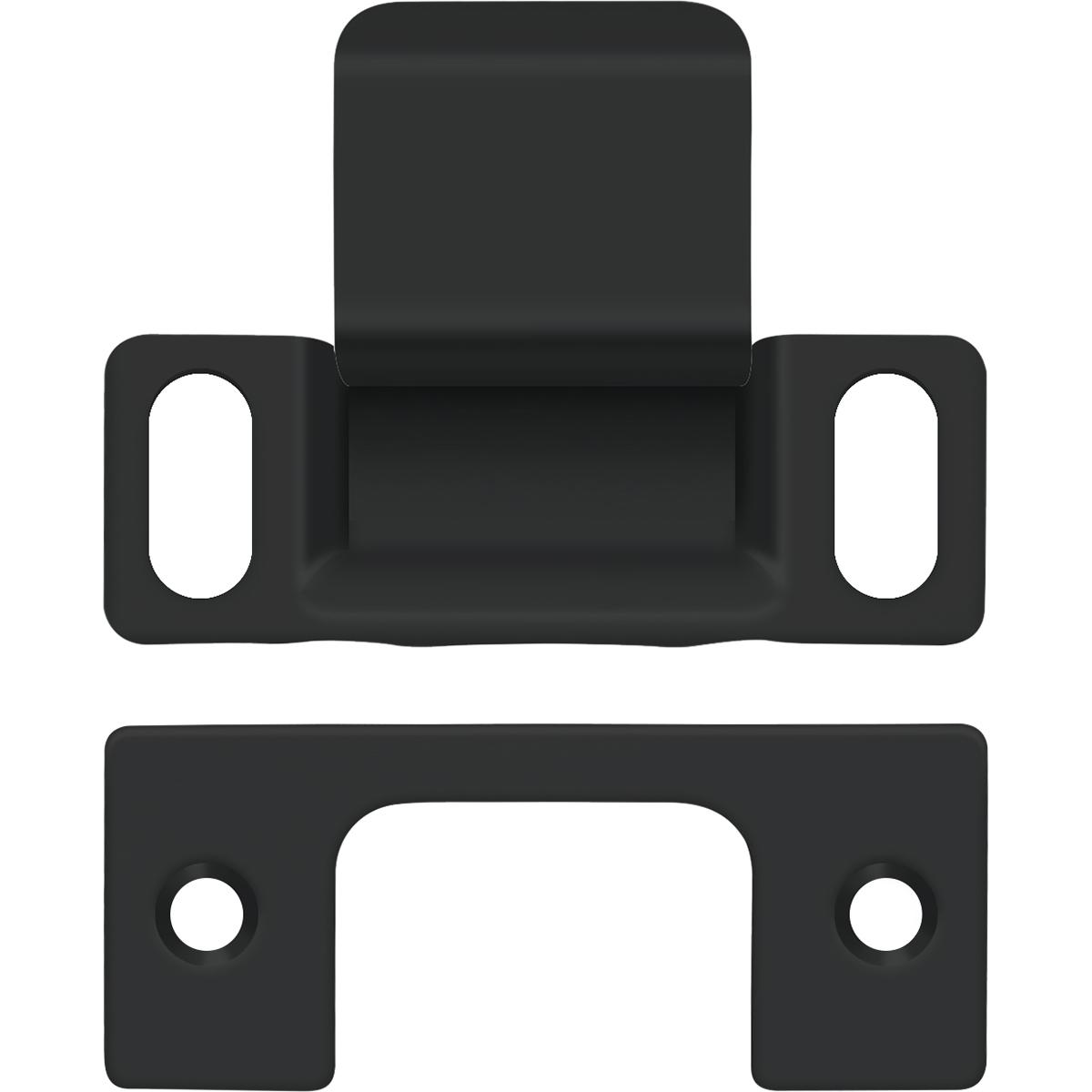 SP2751U19 2-3/4" x 1-1/4" Adjustable Strike Plate with Dust Cup - Matte Black