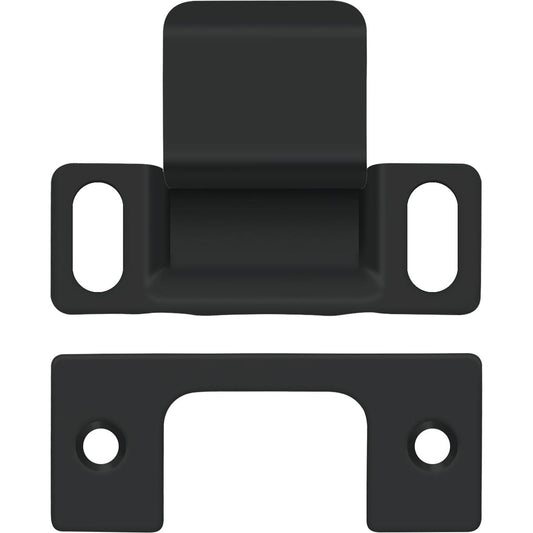 SP2751U19 2-3/4" x 1-1/4" Adjustable Strike Plate with Dust Cup - Matte Black