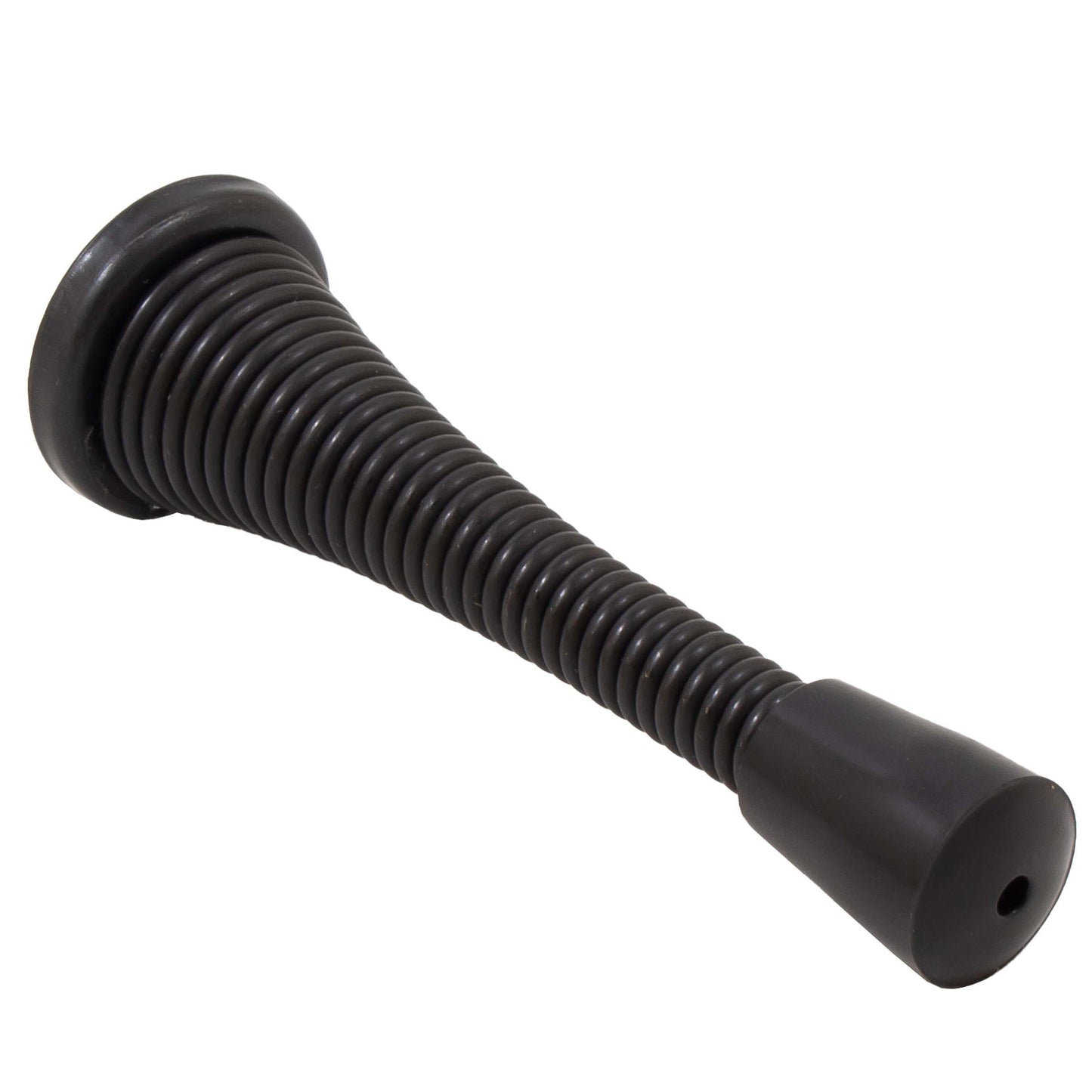 Stone Harbor Hardware Heavy-Duty Spring Door Stop, 3 Inches, Matte Black