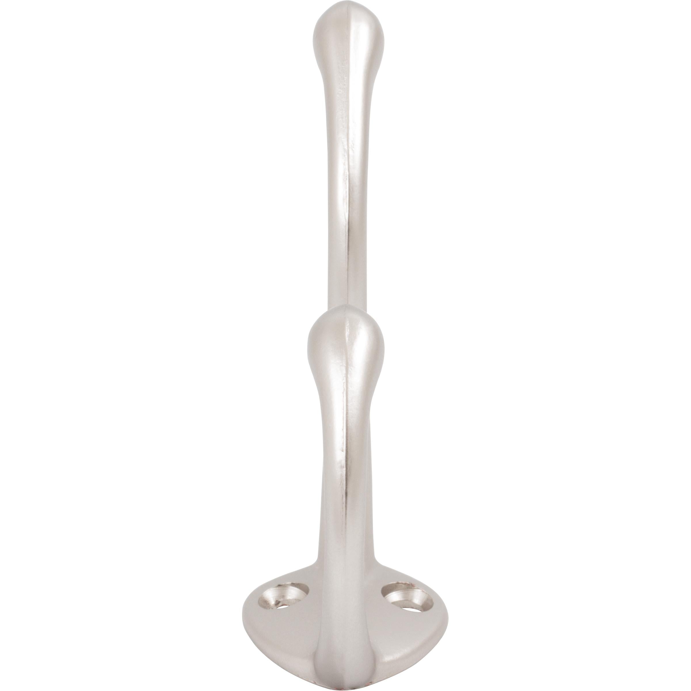 Stone Harbor Hardware Coat & Hat Hook, 3-1/2" High, 2-1/4" Projection, Satin Nickel