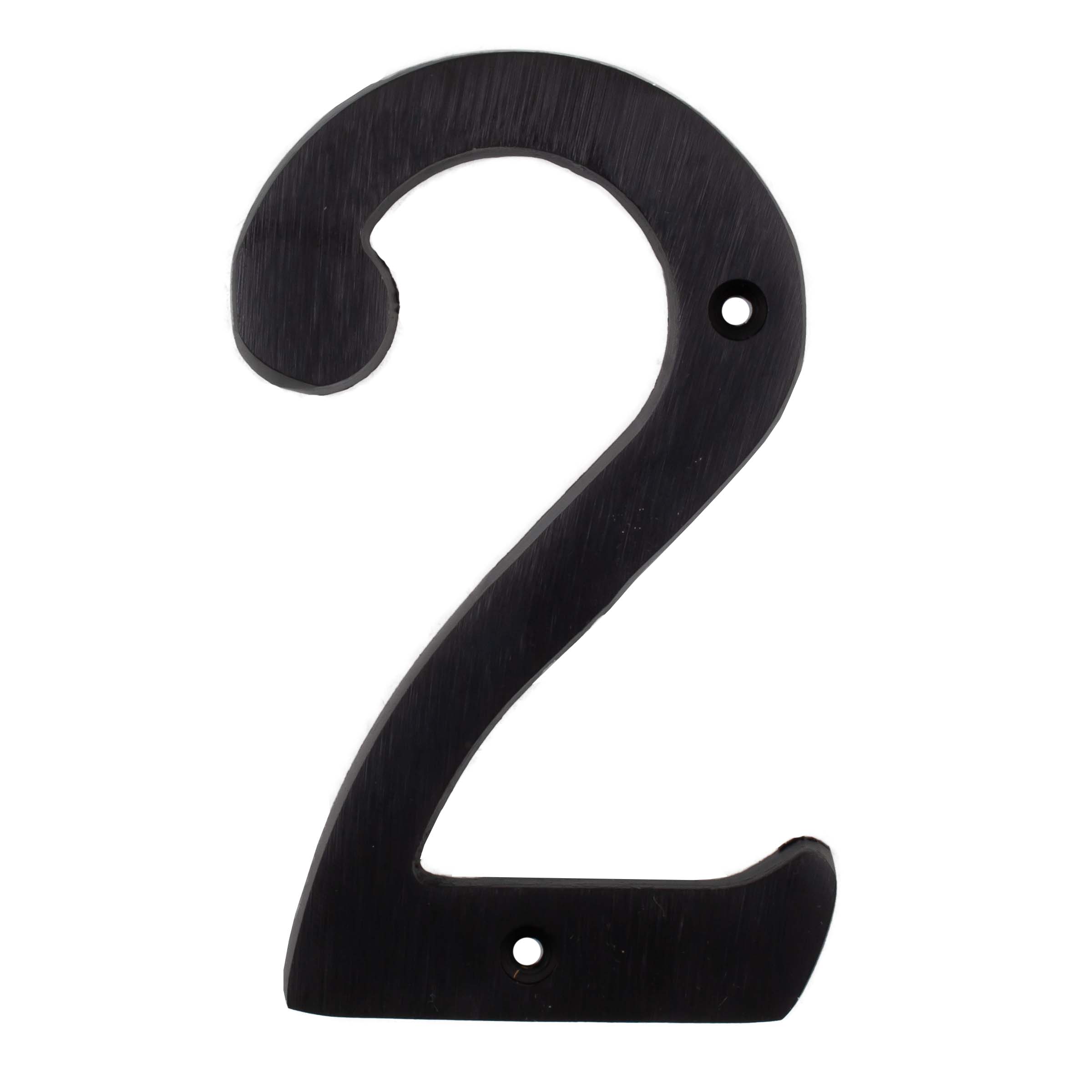 Stone Harbor Hardware Heavy-Duty House Numbers, #2, 4 Inches, Matte Black
