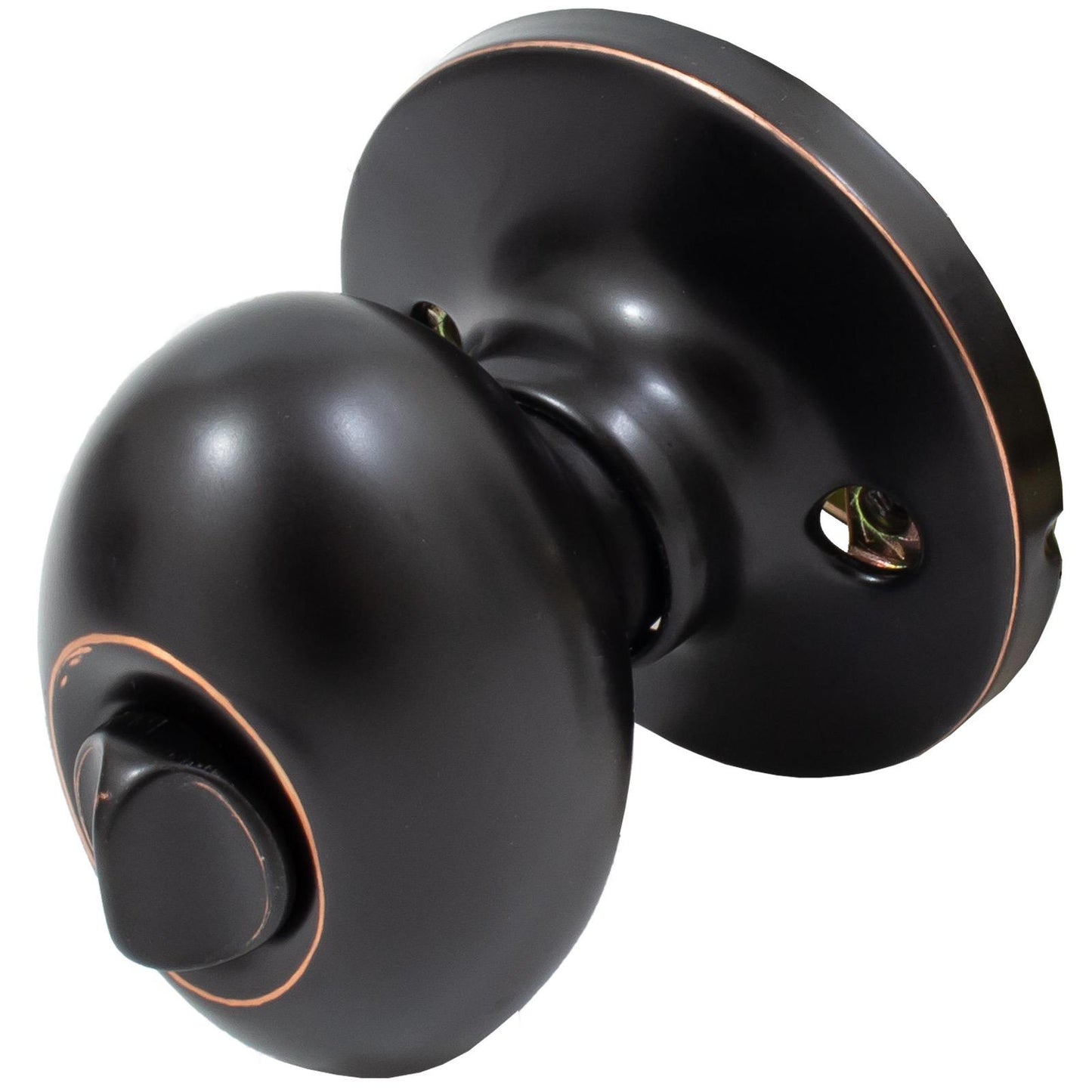 Stone Harbor Hardware Springhill Door Knob, Privacy (Bed/Bath) Latch, Vintage Bronze