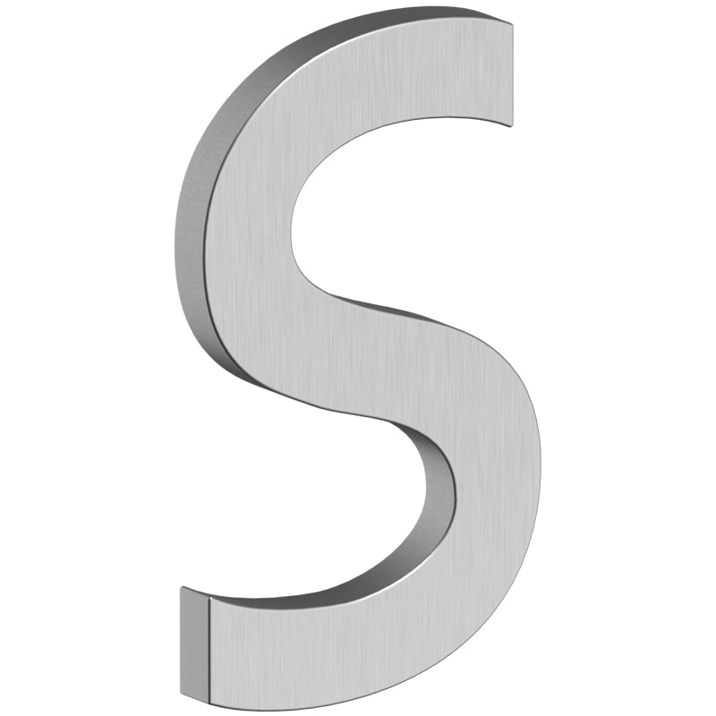 Deltana RNB-SU32D 4" B Series Letter S with Risers - Stainless Steel