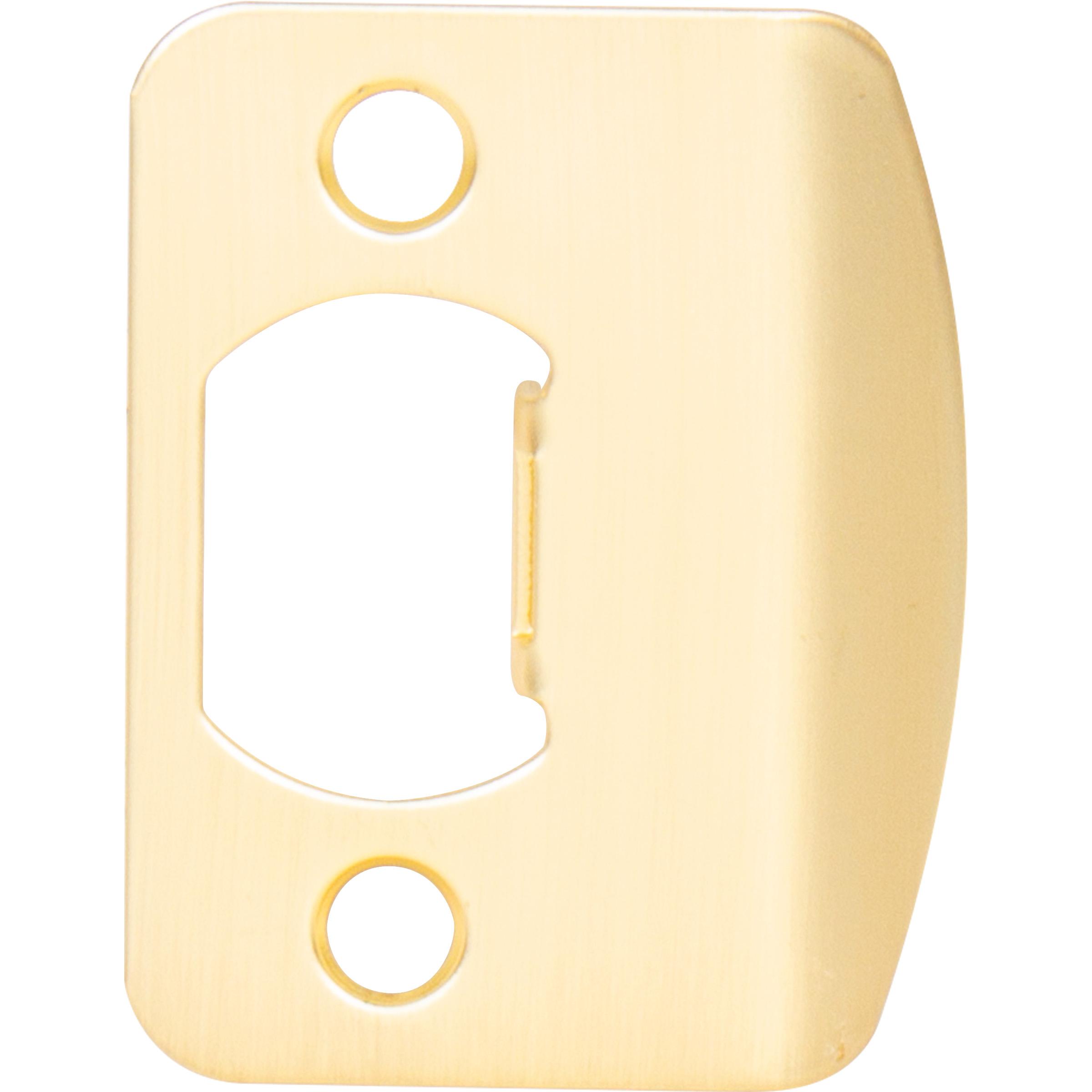 Full Lip 1/4" Round Corner or Square  Strike Plate, 2-1/4 Inches, 1-5/8" Center-to-Center