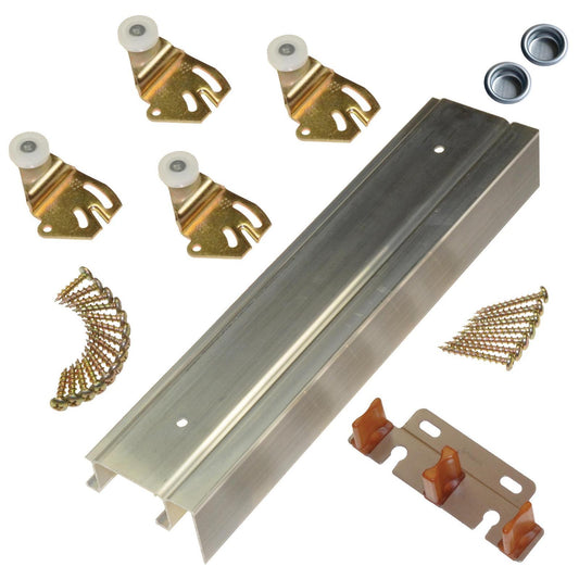 2200F Series Aluminum Bypass Door Hardware Sets w/ Fascia