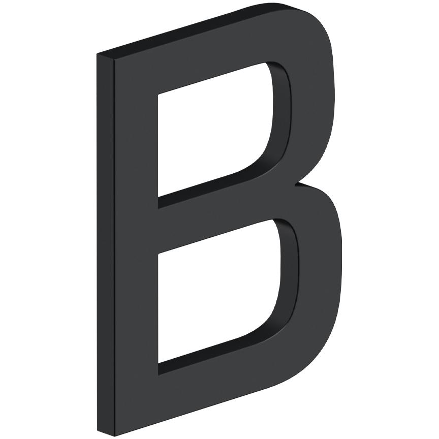 Deltana RNE-BU19 4" E Series Letter B with Risers - Matte Black