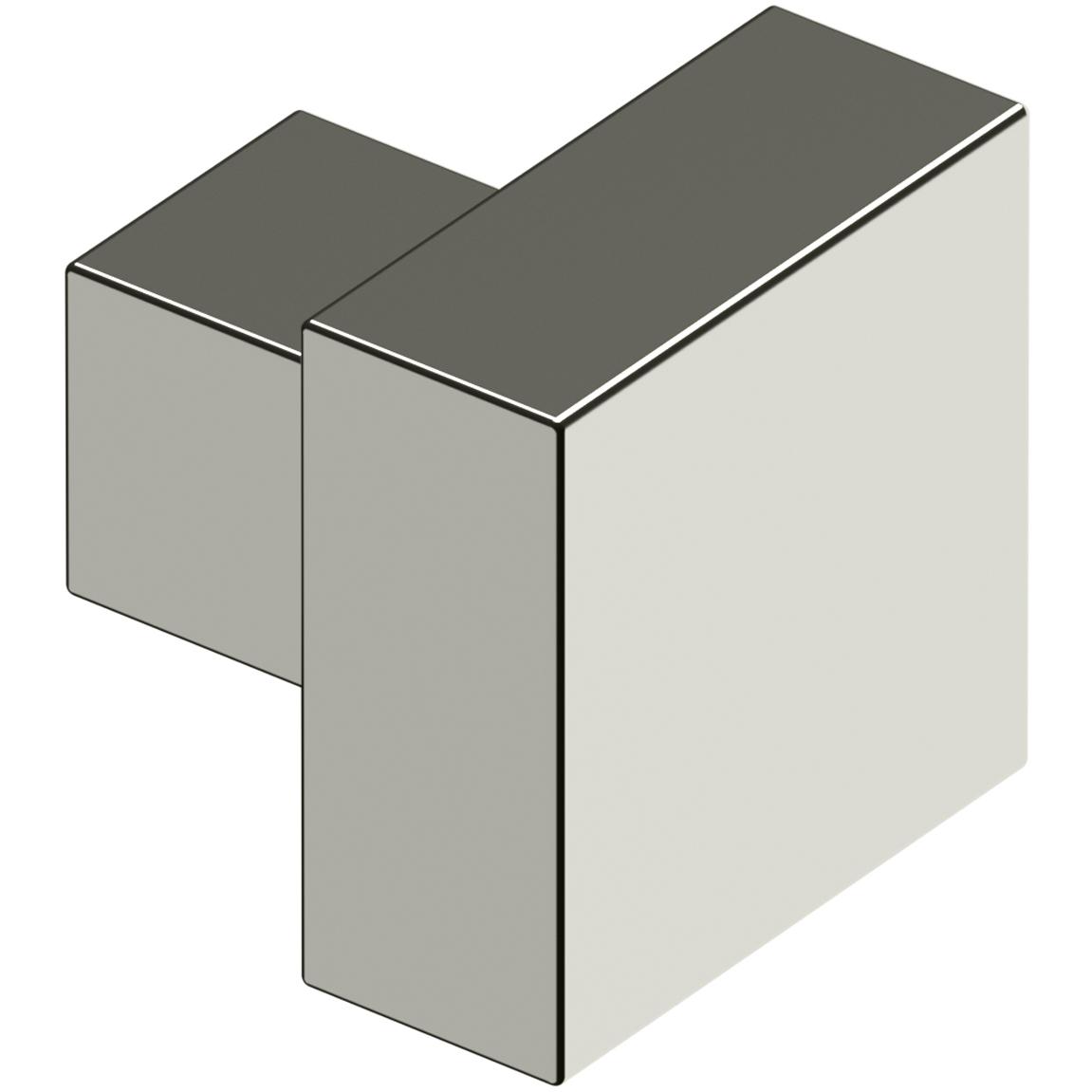 Deltana KS125U14 1-1/4" Modern Square Knob - Polished Nickel