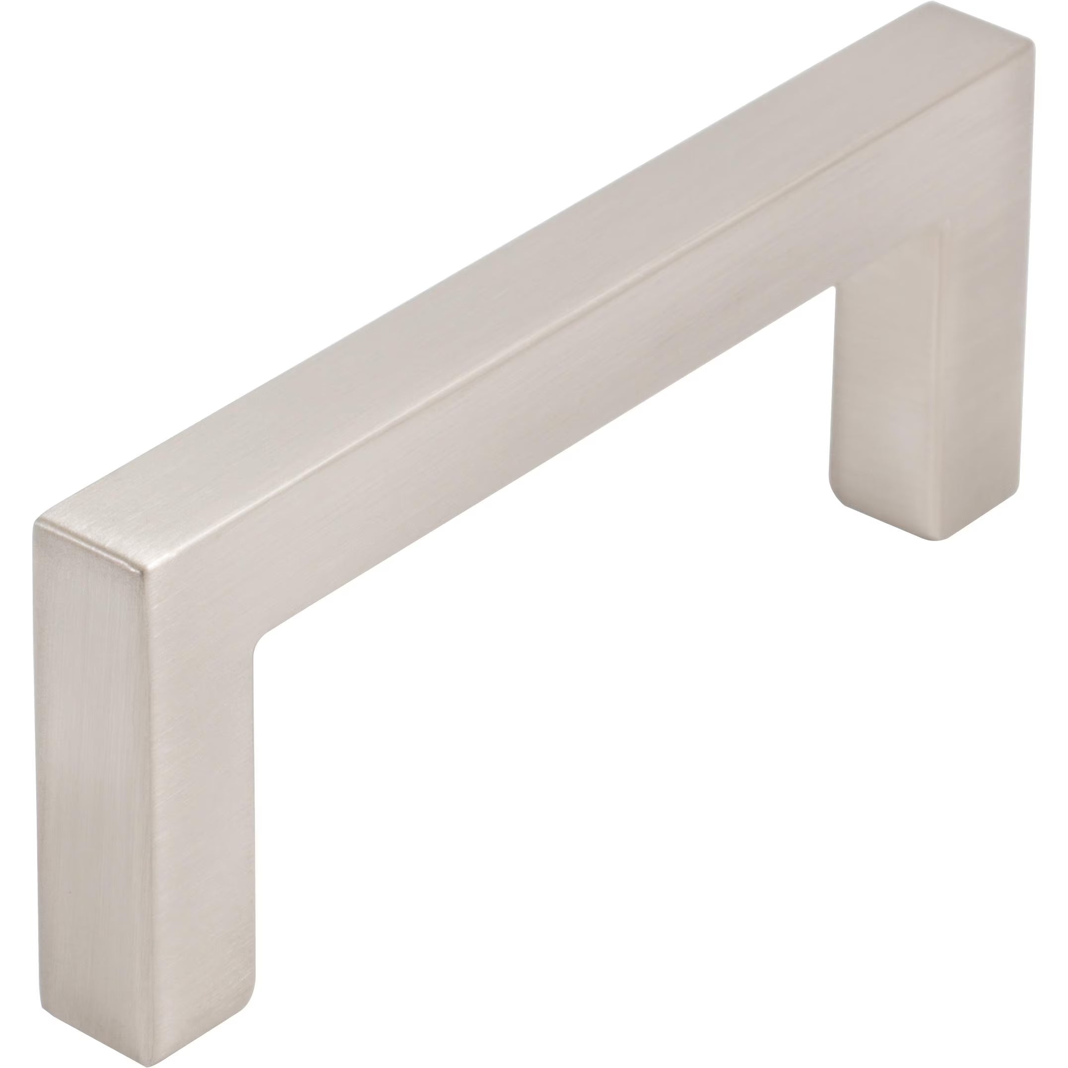 Contemporary Square Cabinet Pull, Zinc Base Material