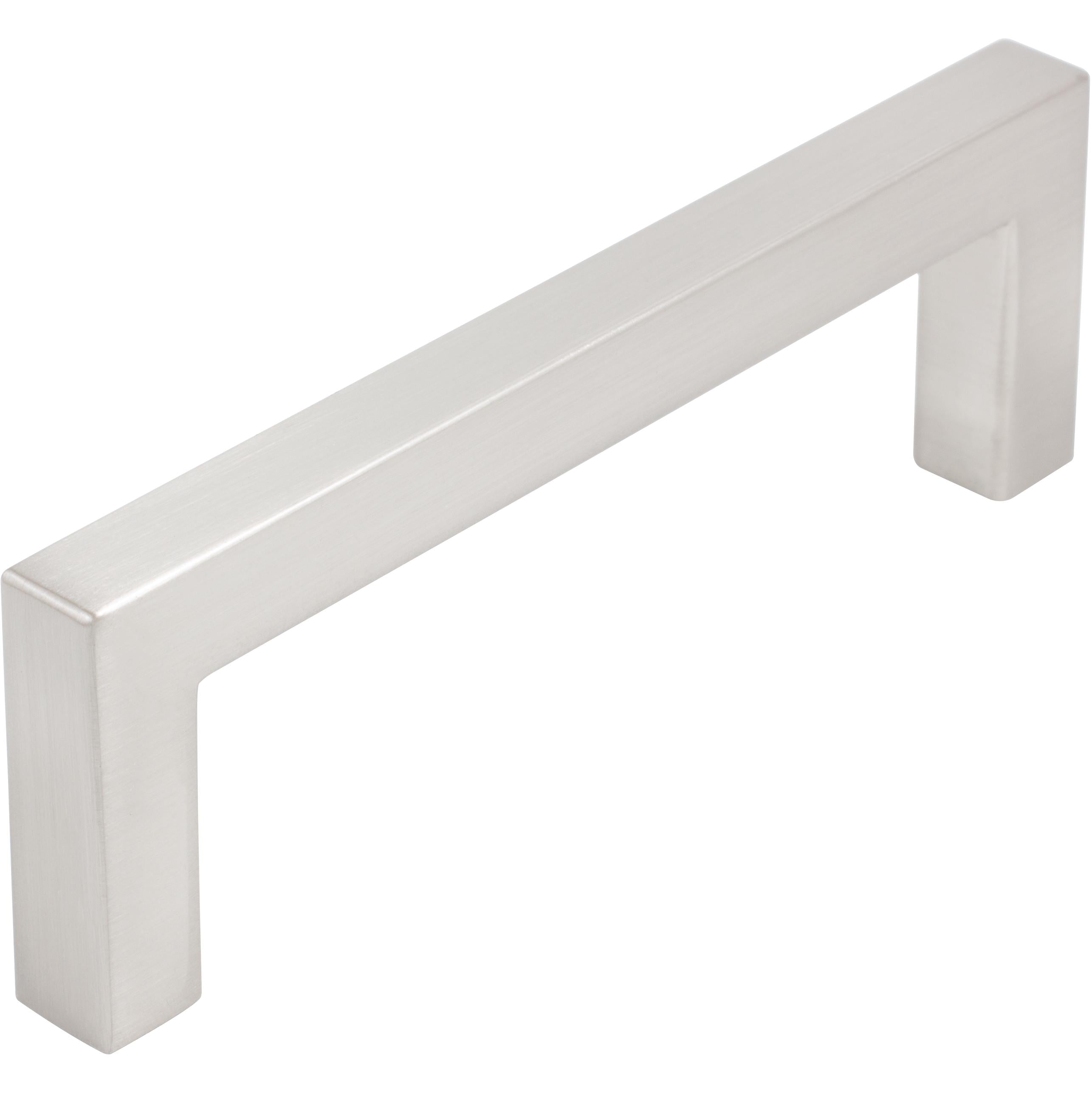 Contemporary Square Cabinet Pull, Zinc Base Material