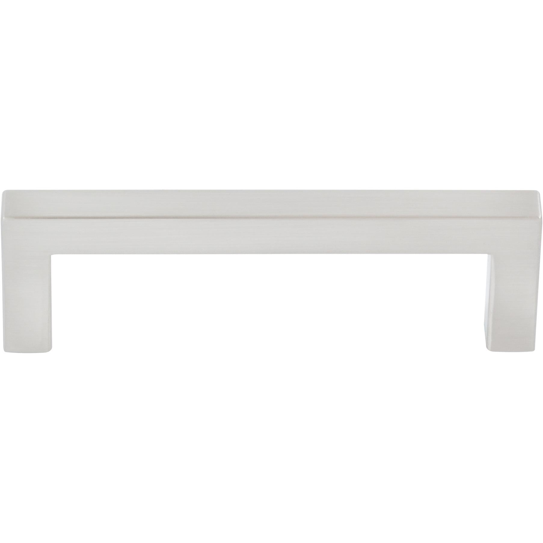 Contemporary Square Cabinet Pull, Zinc Base Material