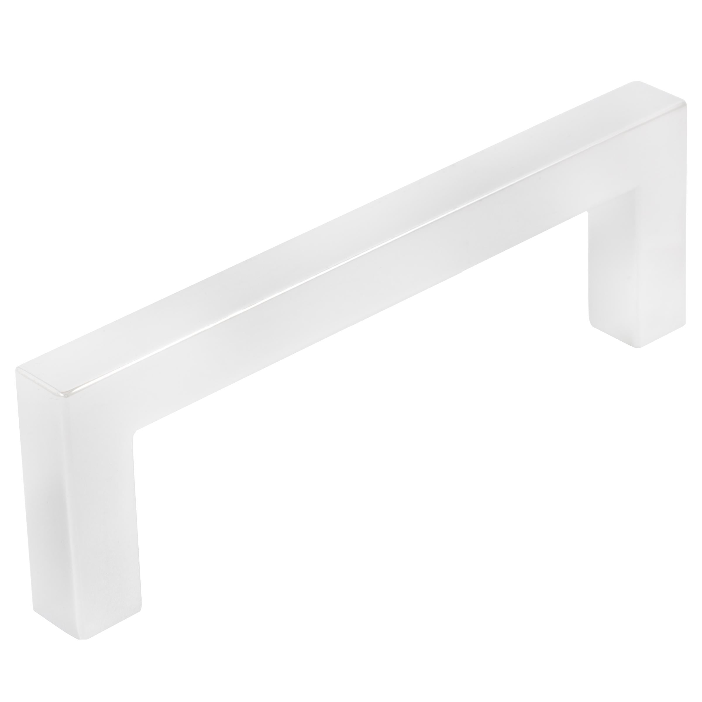 Contemporary Square Cabinet Pull, Zinc Base Material