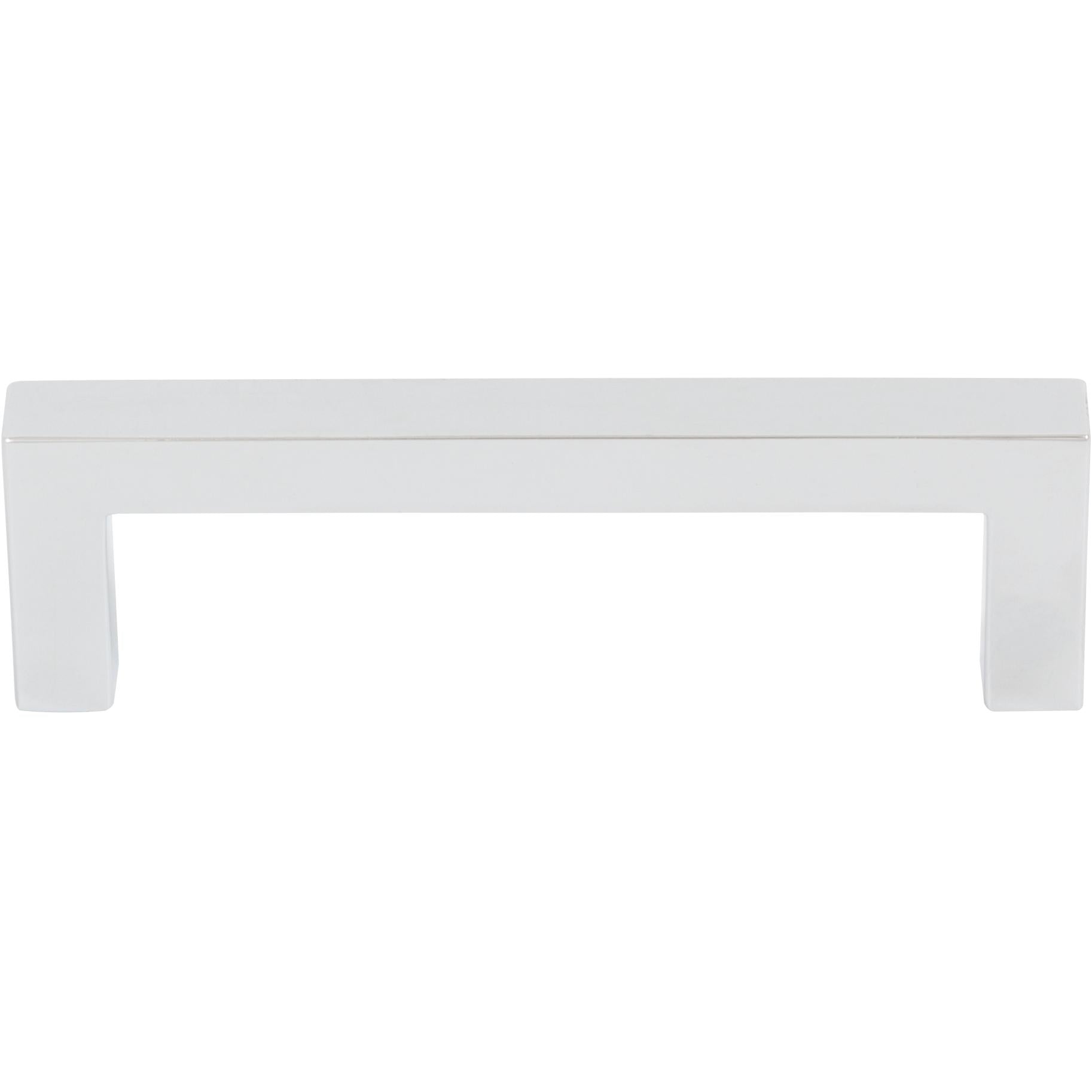 Contemporary Square Cabinet Pull, Zinc Base Material
