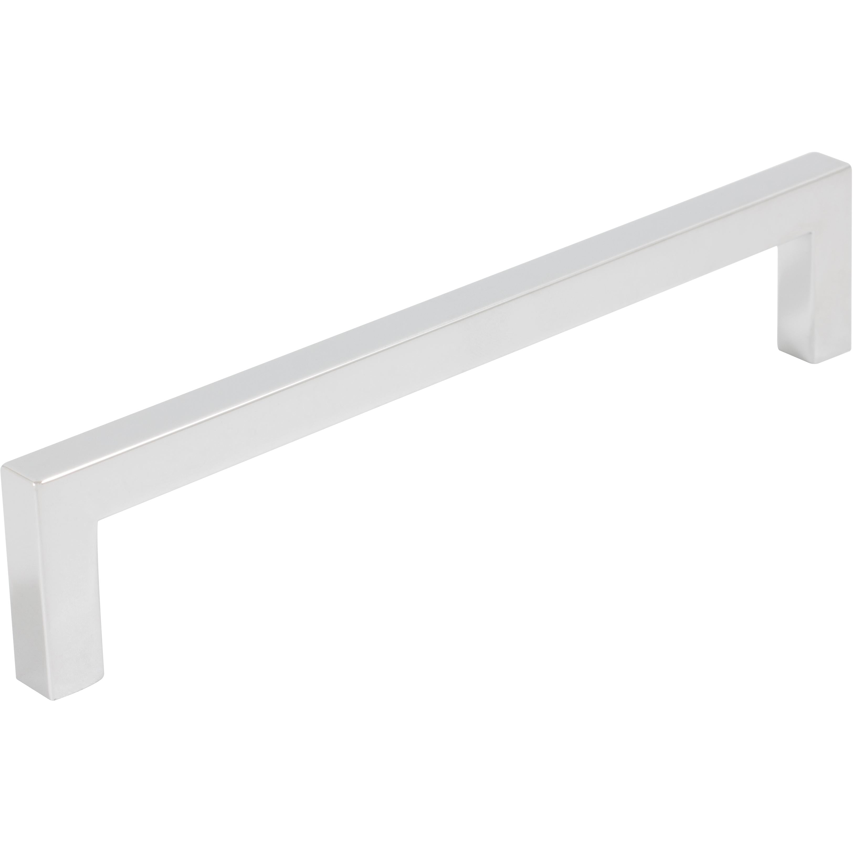Contemporary Square Cabinet Pull, Zinc Base Material