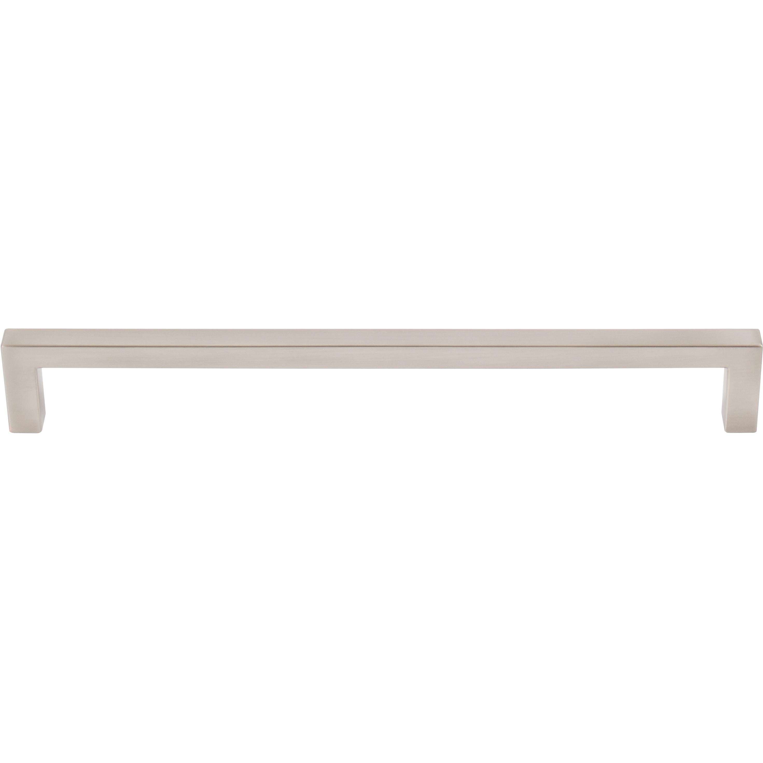 Contemporary Square Cabinet Pull, Zinc Base Material