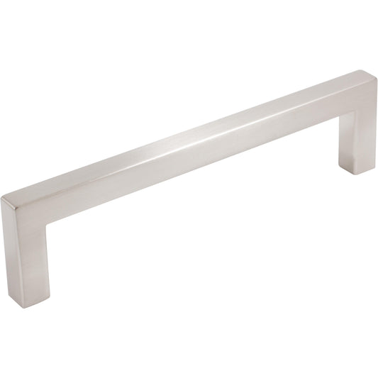 Stone Harbor Hardware Contemporary Square Cabinet Pull, 128 Millimeters, Zinc Base Material, Satin Nickel
