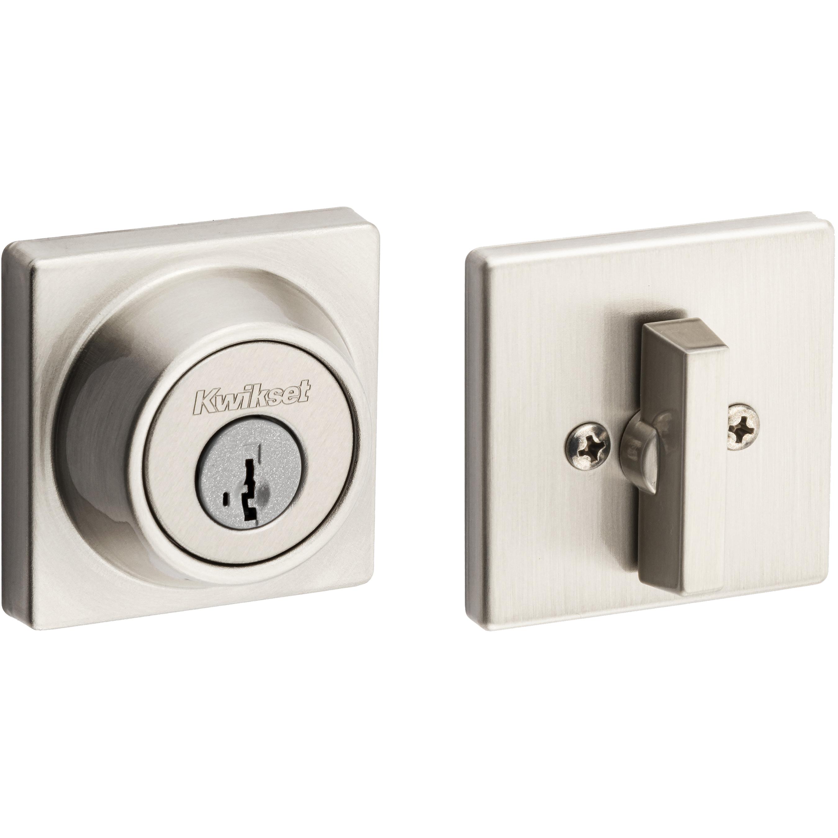 660 SQT 15 SMT 6AL STRKP K3 Contemporary 1-Cyl Deadbolt - Satin Nickel
