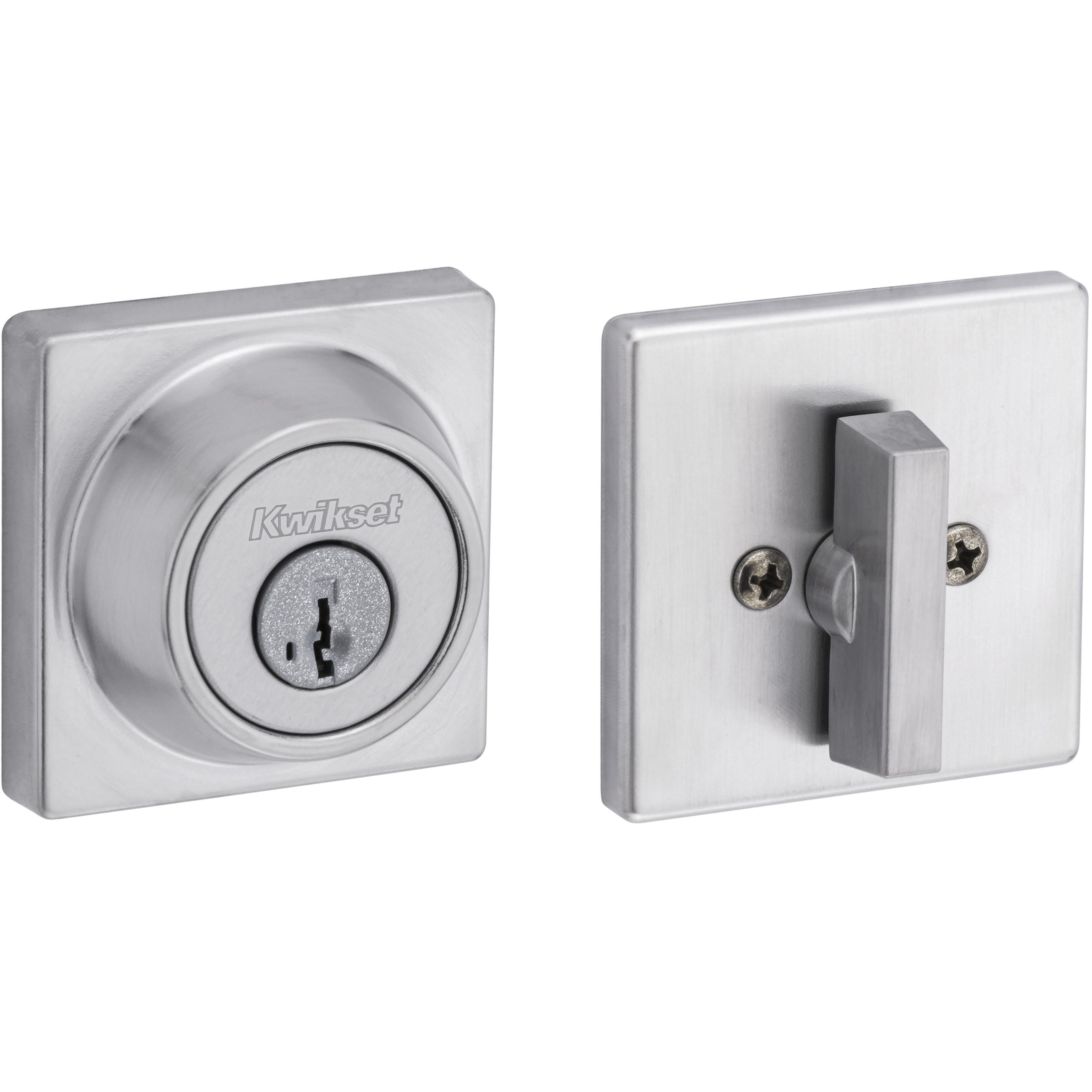660 SQT 26D SMT 6AL STRKP K3 Contemporary 1-Cyl Deadbolt - Satin Chrome