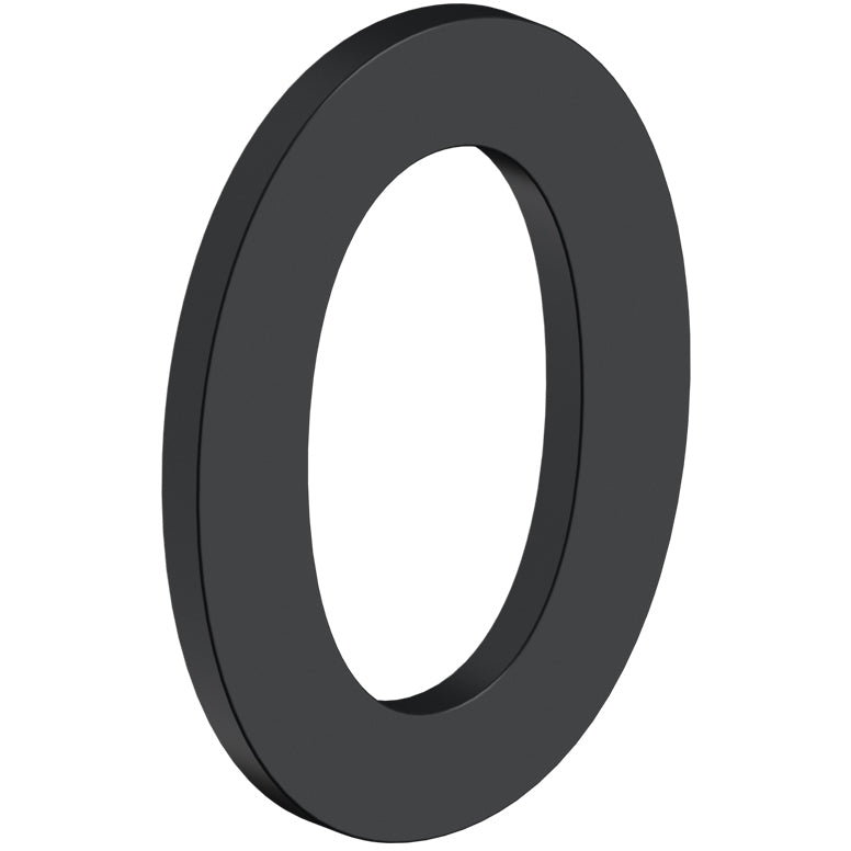 House Number 0 with Risers (B Series) - Matte Black