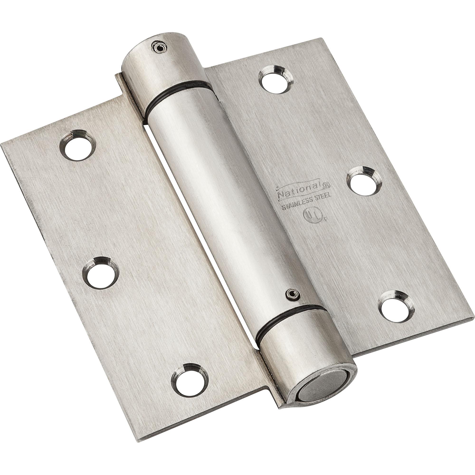 V520 3-1/2" SQR Spring Hinge - Stainless Steel