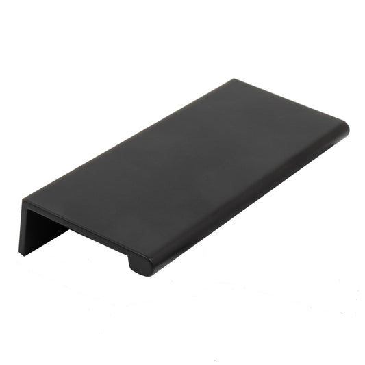 Stone Harbor Hardware Cabinet Edge Pull, 2 Inches, 4-1/4" Overall Length, Matte Black