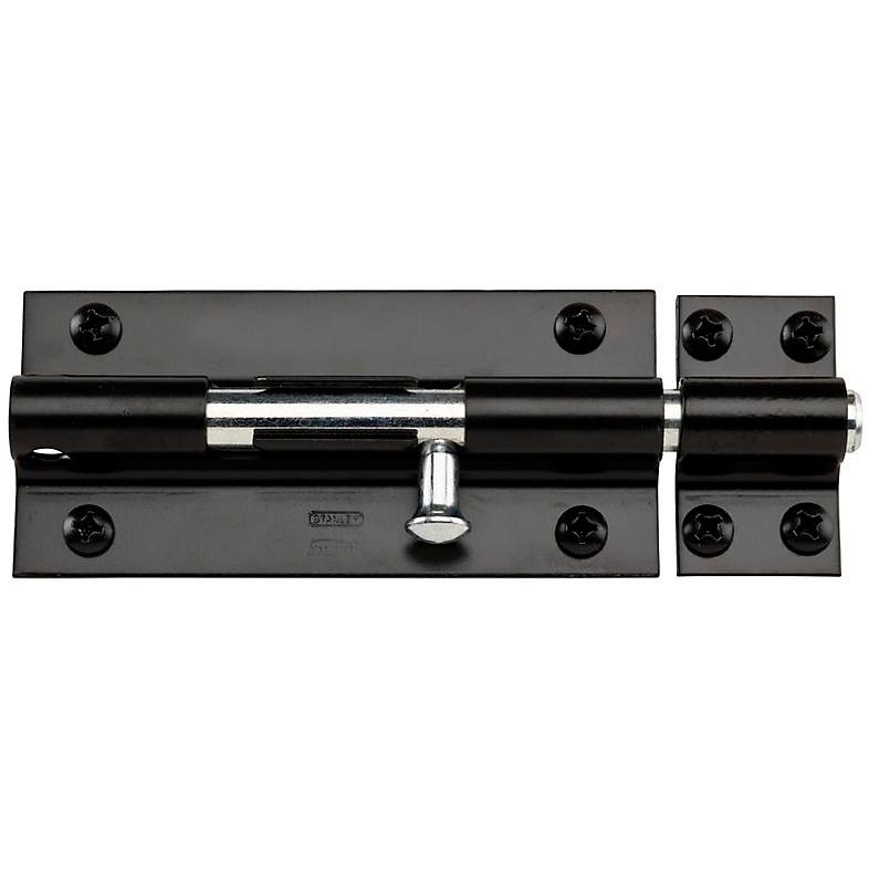 National Hardware - V832 8" Extra HD Barrel Bolt - Black