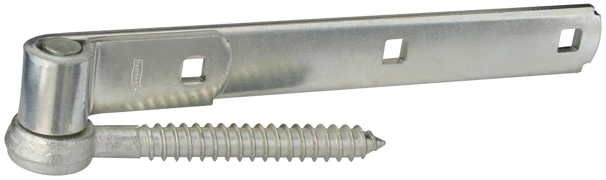 290BC 10" Screw Hooks / Strap Hinge - Zinc Plated