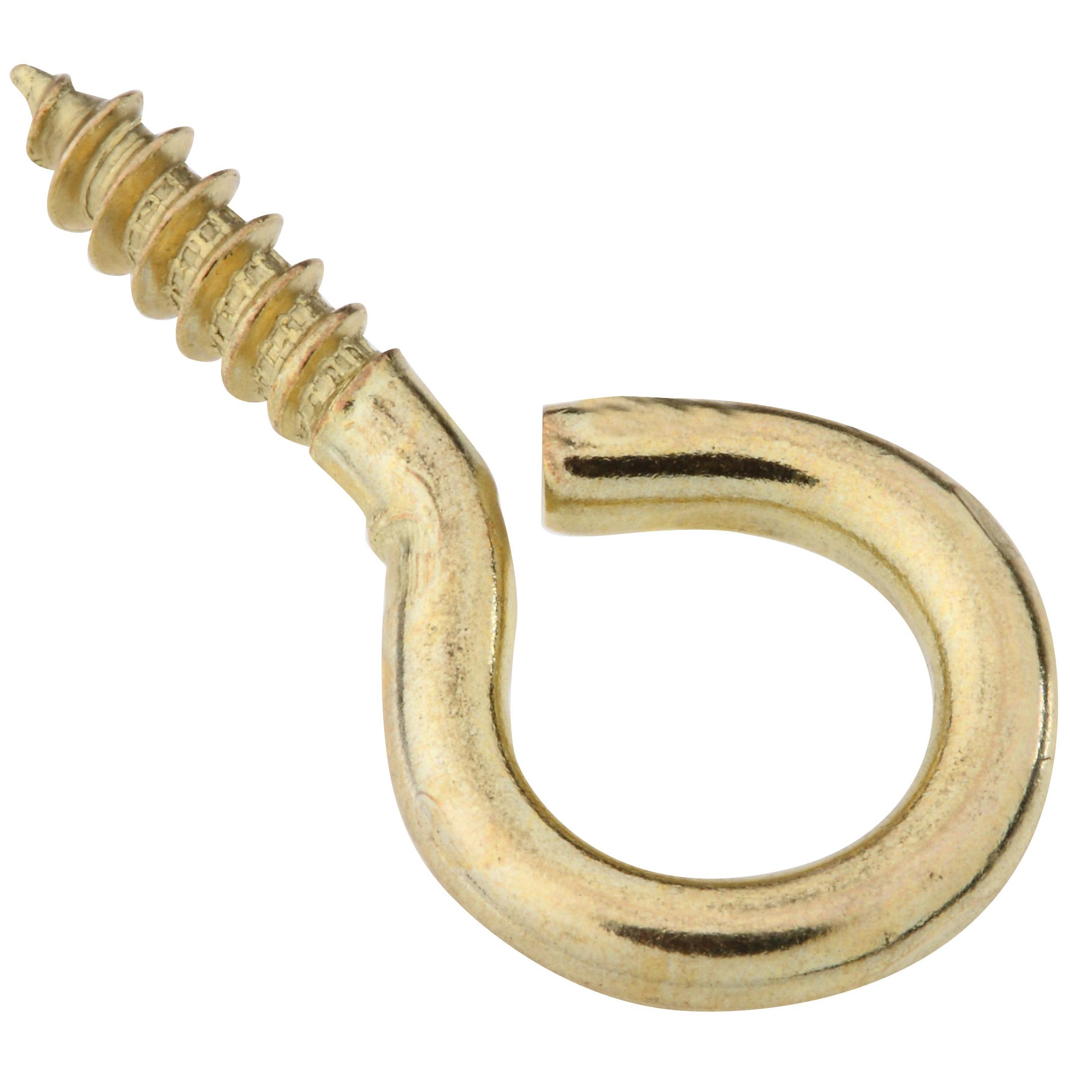 V2015 #10 x 1-3/8" Screw Eye 4/pk - Polished Brass
