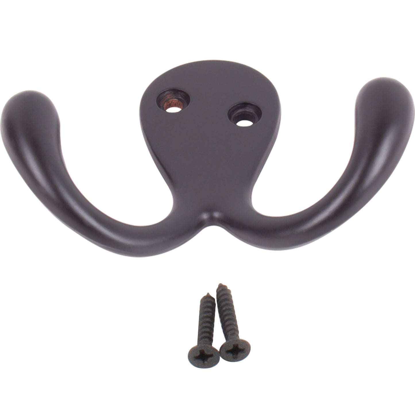 Stone Harbor Hardware Double Robe Hook, 2-1/8" High, 1" Projection, Oil-Rubbed Bronze