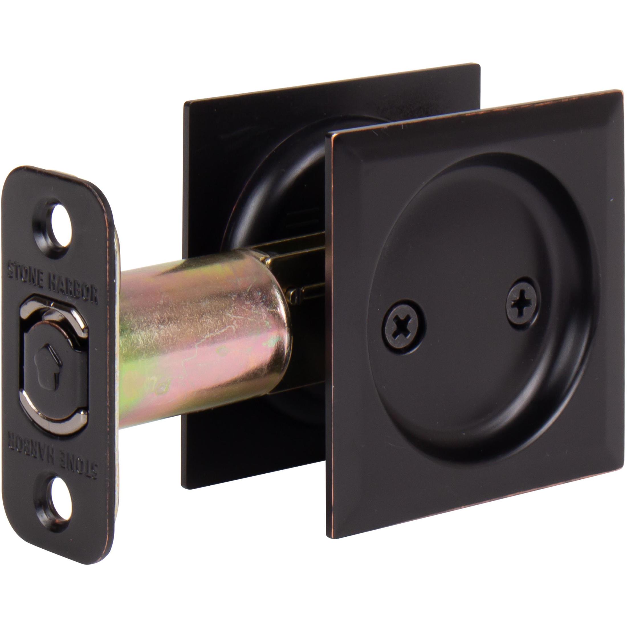 Contemporary Square Pocket Door Lock Passage