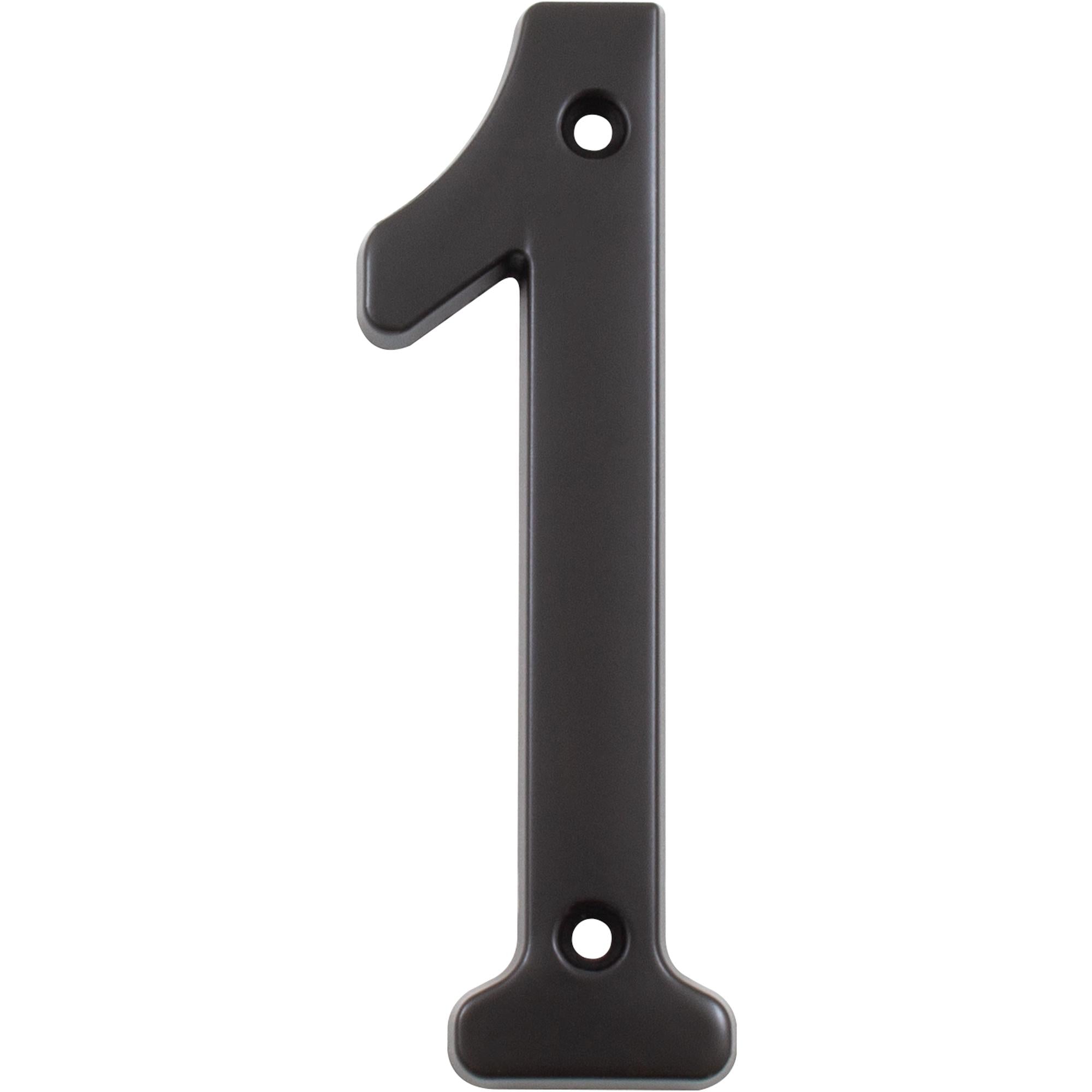 Stone Harbor Hardware Heavy-Duty House Numbers, #1, 4 Inches, Oil-Rubbed Bronze