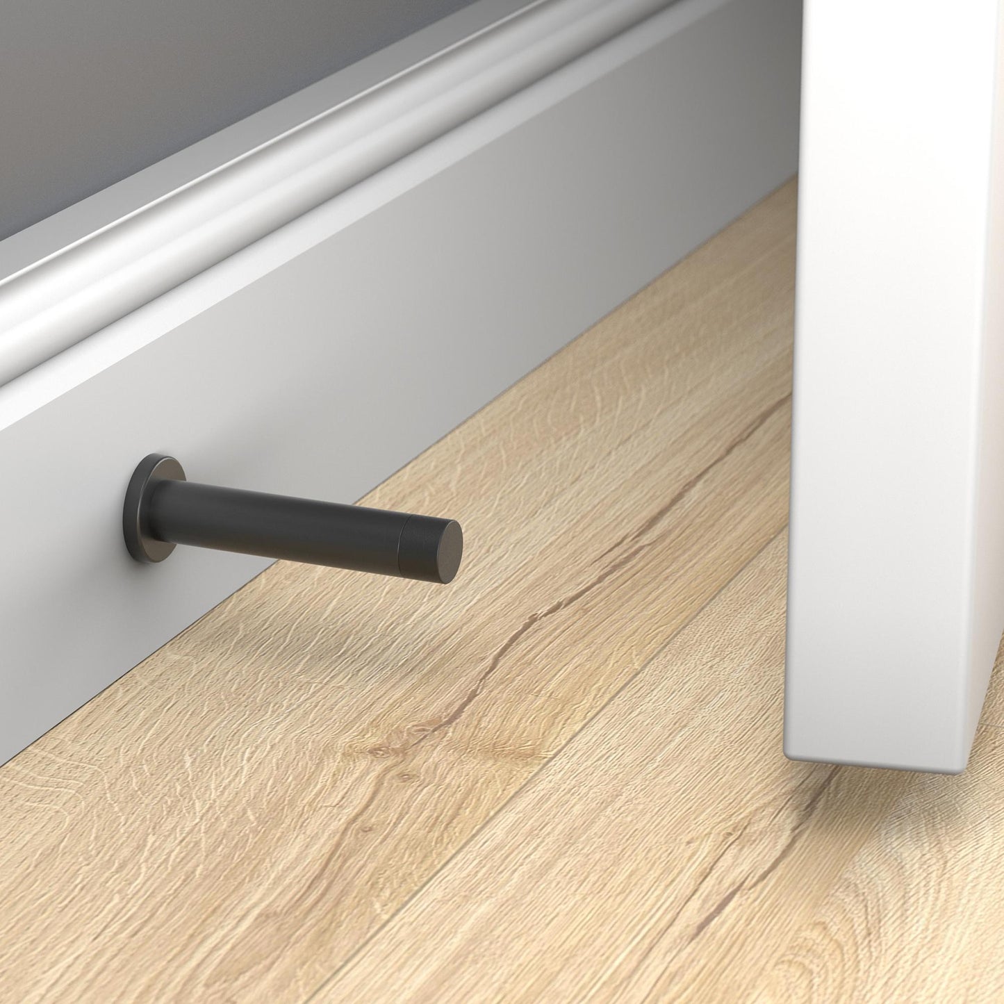 National Hardware - V250 Cooper Door Stop - Matte Black