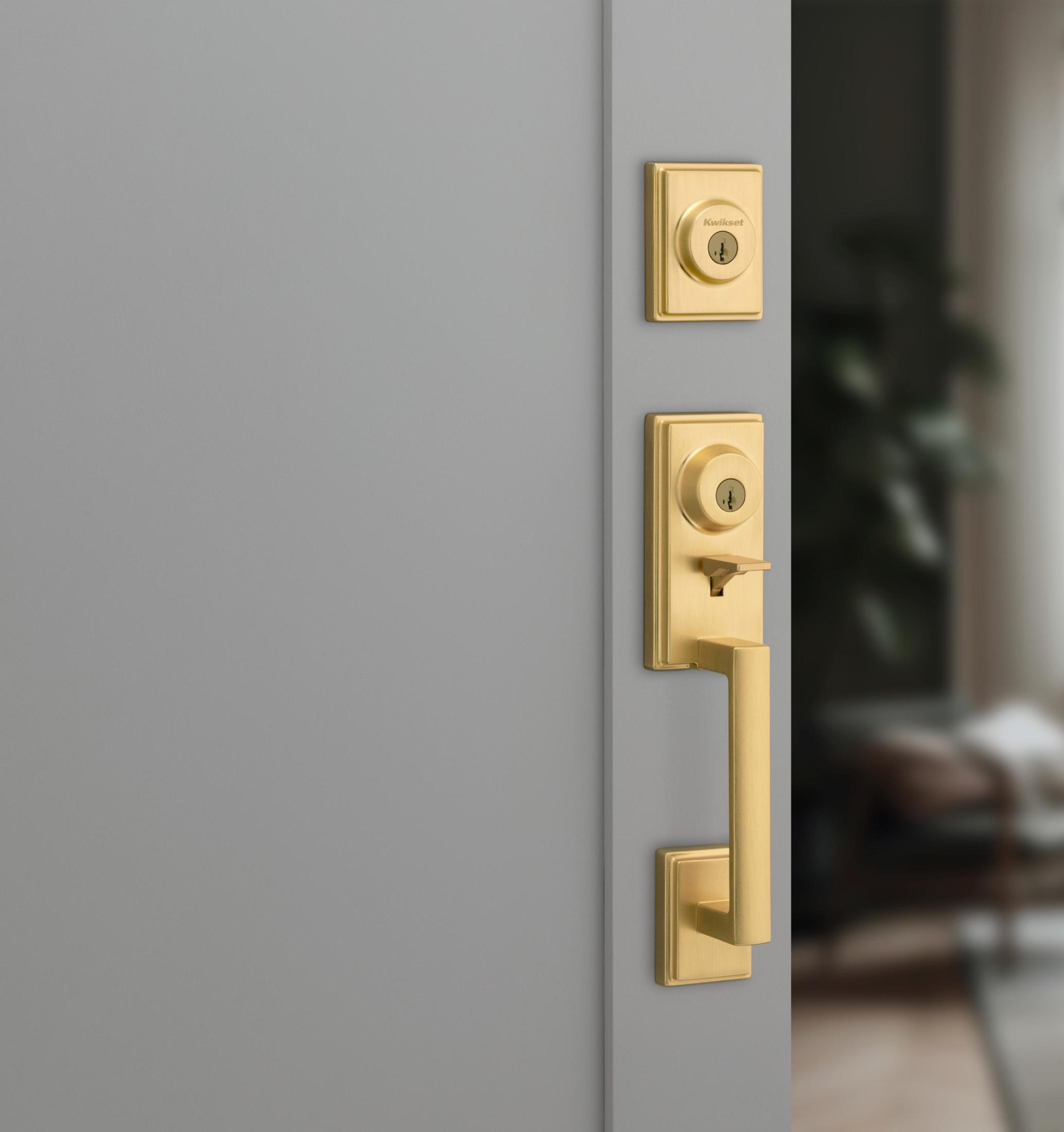 553PRHXHFL 4 SMT RBP Peralta / Halifax Two Point Locking Handleset - Satin Brass