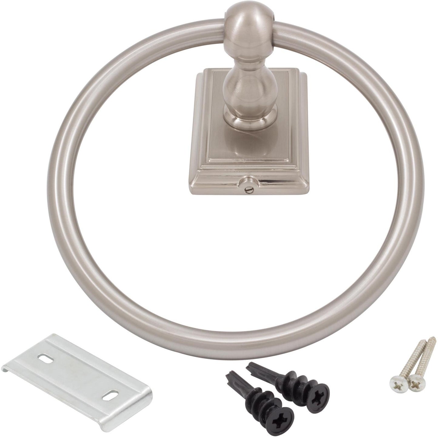Stone Harbor Hardware Westwood Towel Ring, Satin Nickel