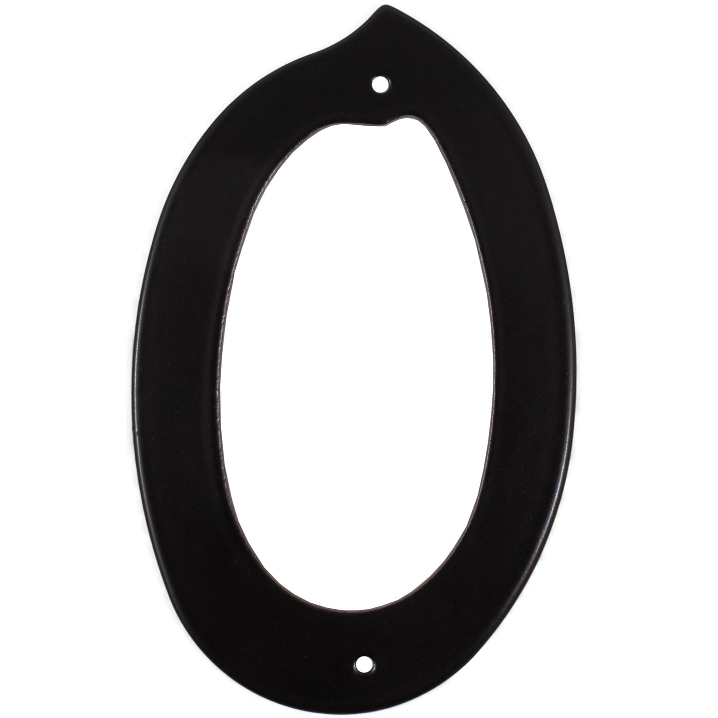 Stone Harbor Hardware Smooth House Number, #0, 4 Inches, Matte Black