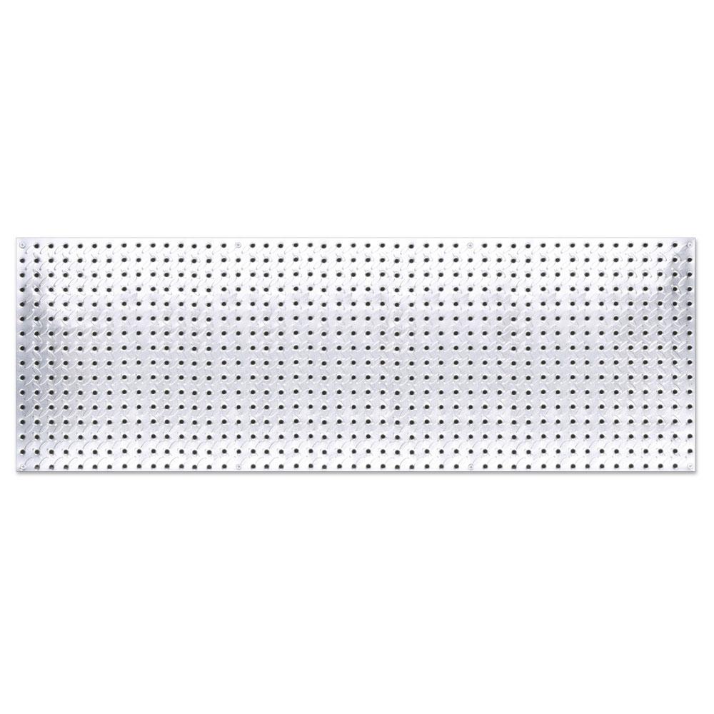 0204-1648 16" x 48" Steel Pegboard Heavyweight - Platinum
