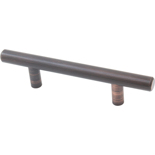 Stone Harbor Hardware Bar Cabinet Pull, 3 Inches (76 Millimeters), 136mm Overall Length, Vintage Bronze