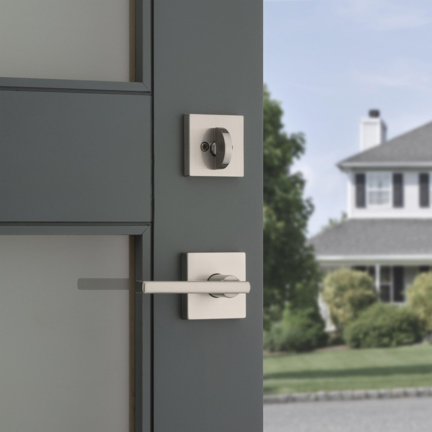 966HFL SQT 15 UNIV Halifax Trim Pack for 687 / 800 Series Handlesets - Satin Nickel