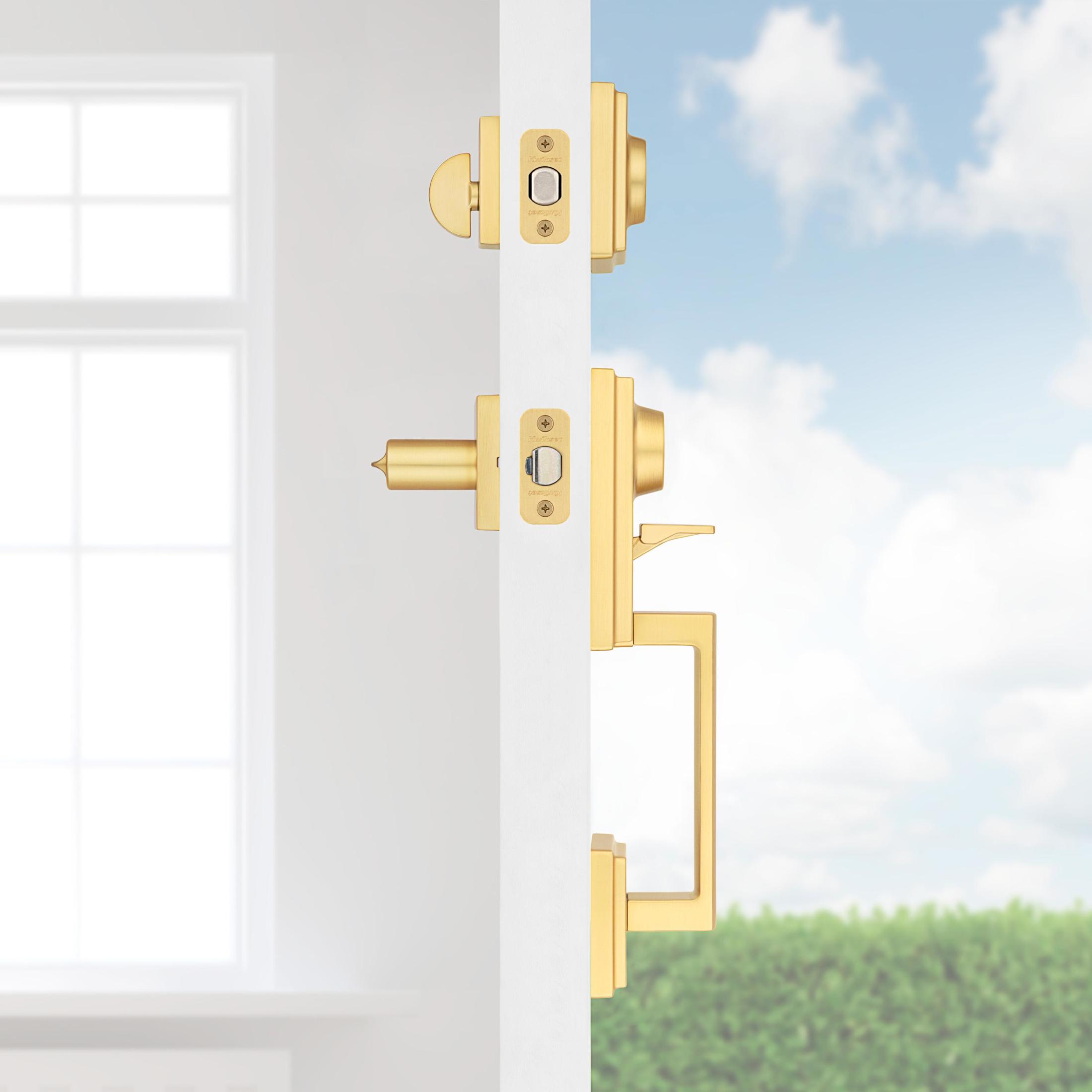 553PRHXHFL 4 SMT RBP Peralta / Halifax Two Point Locking Handleset - Satin Brass