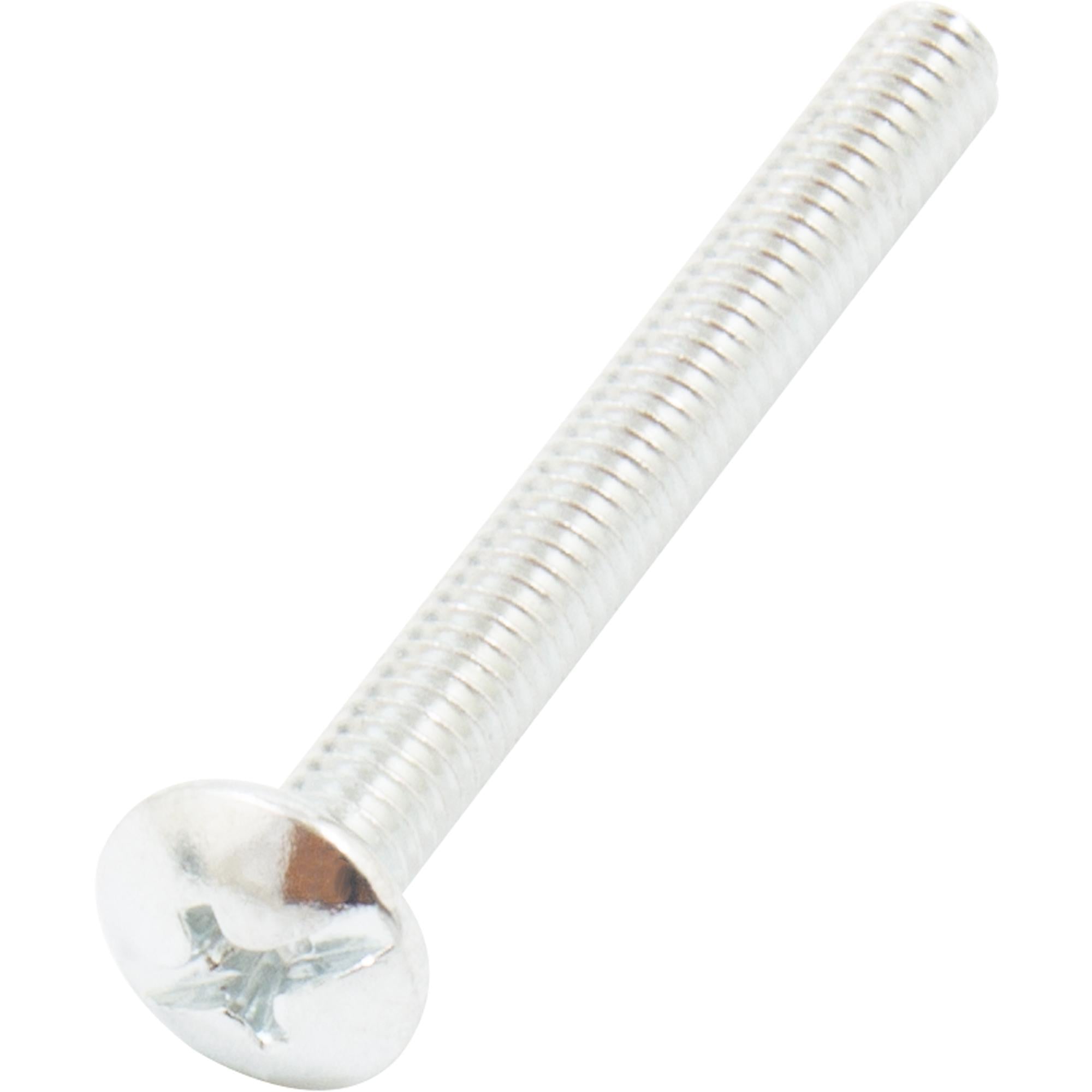 Truss Head Cabinet Knob Screws, 100-Pack, Zinc-Plated