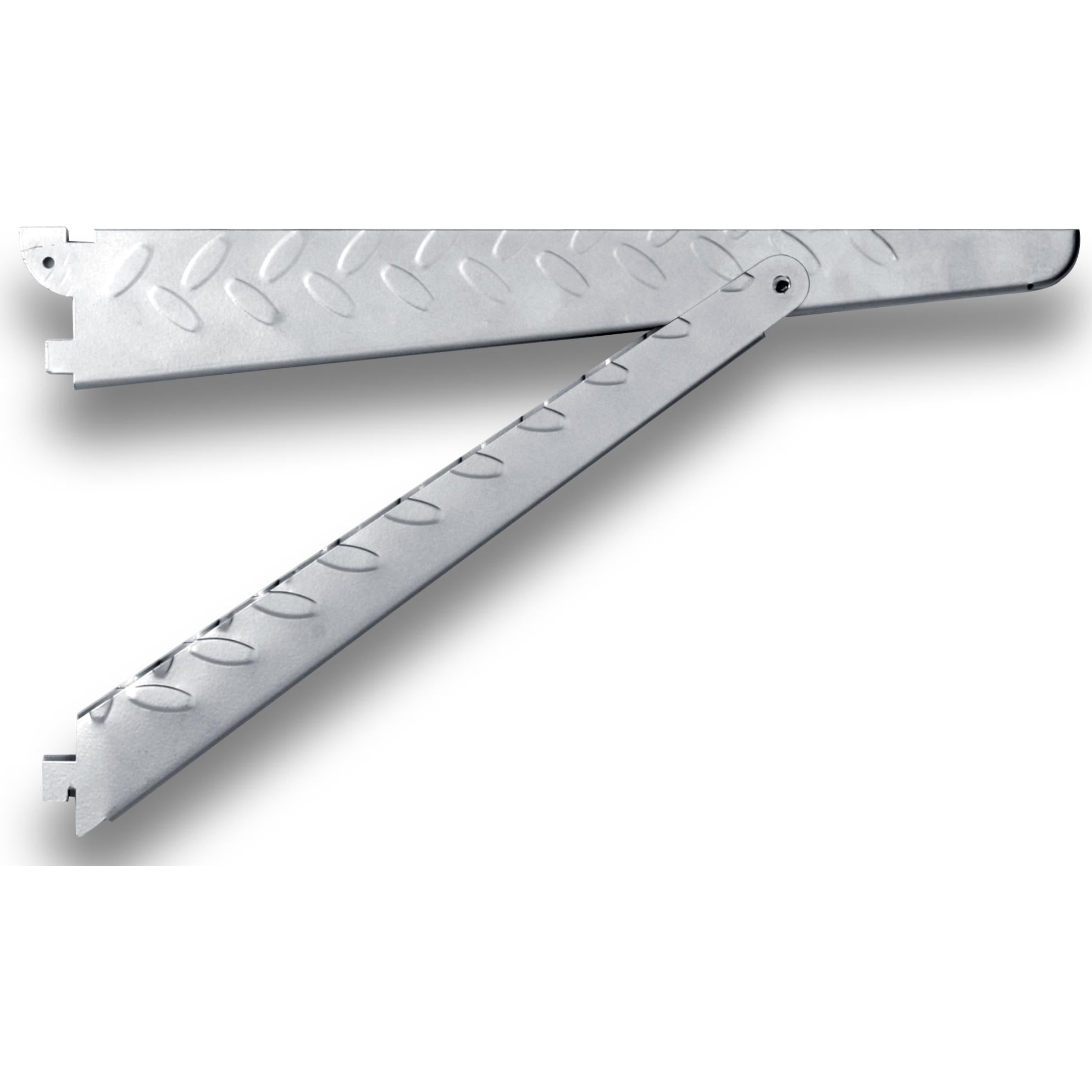 0203-14PM 14" Supported Shelf Bracket Heavyweight - Platinum
