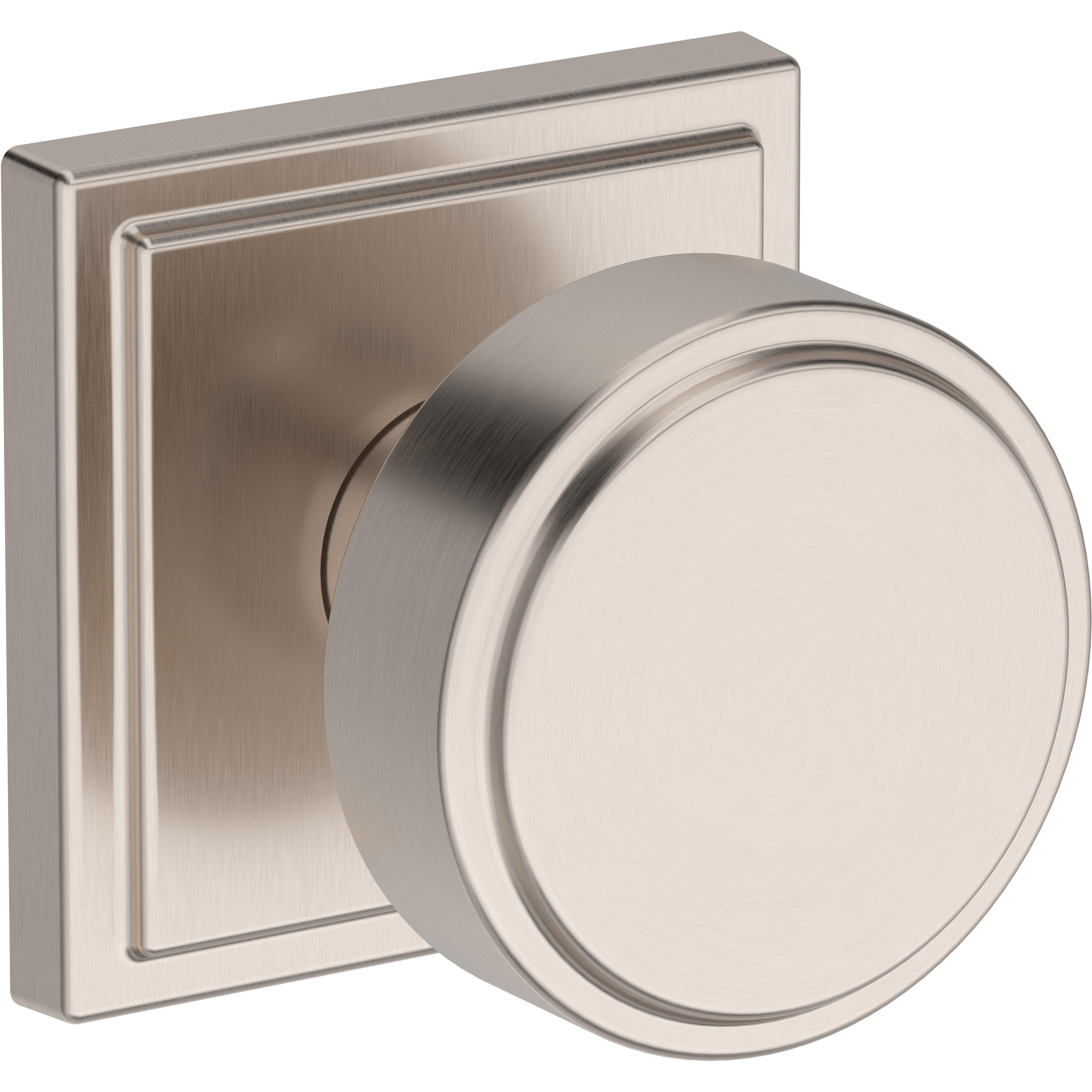 Vashon / Stepped Square Rose - Satin Nickel