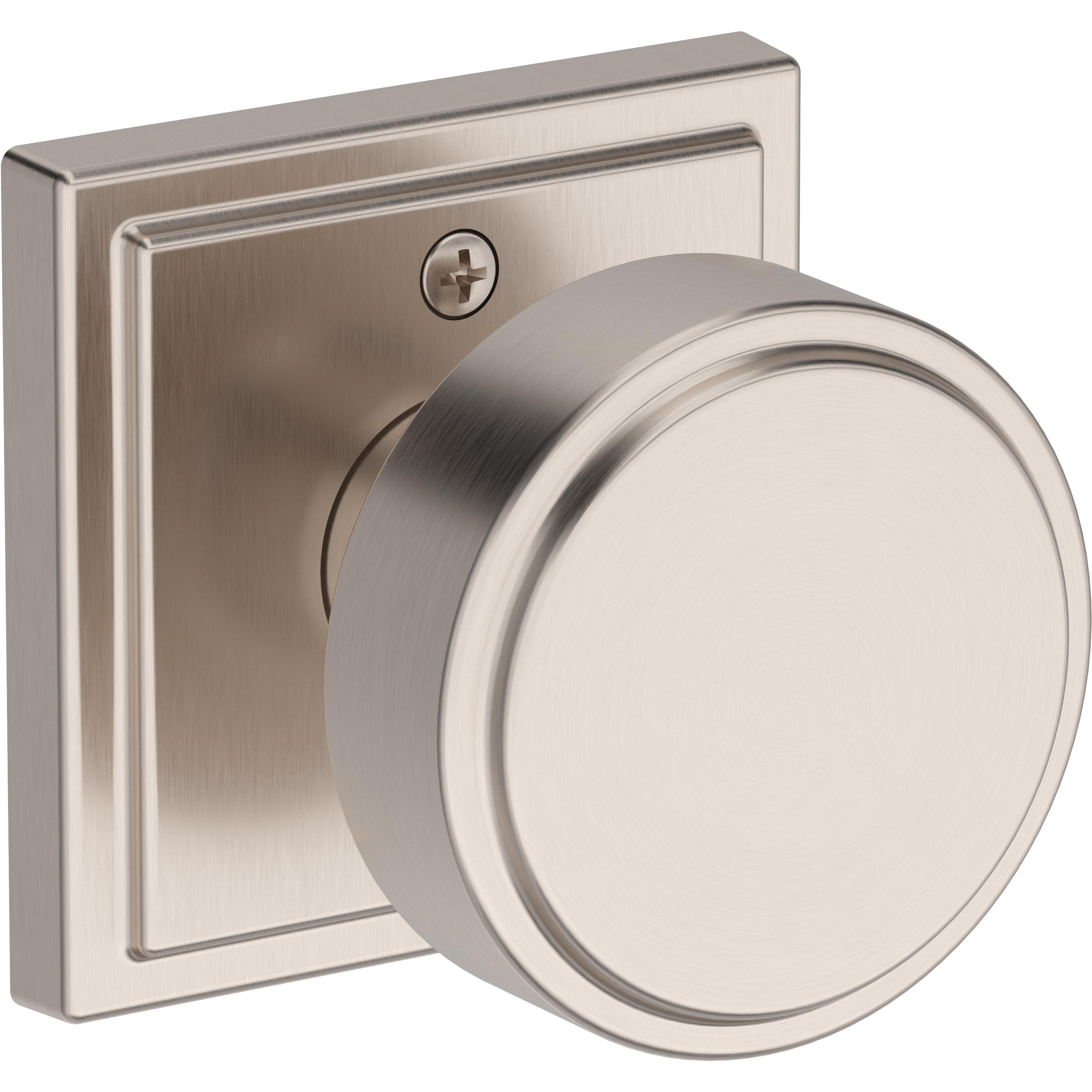 Vashon / Stepped Square Rose - Satin Nickel