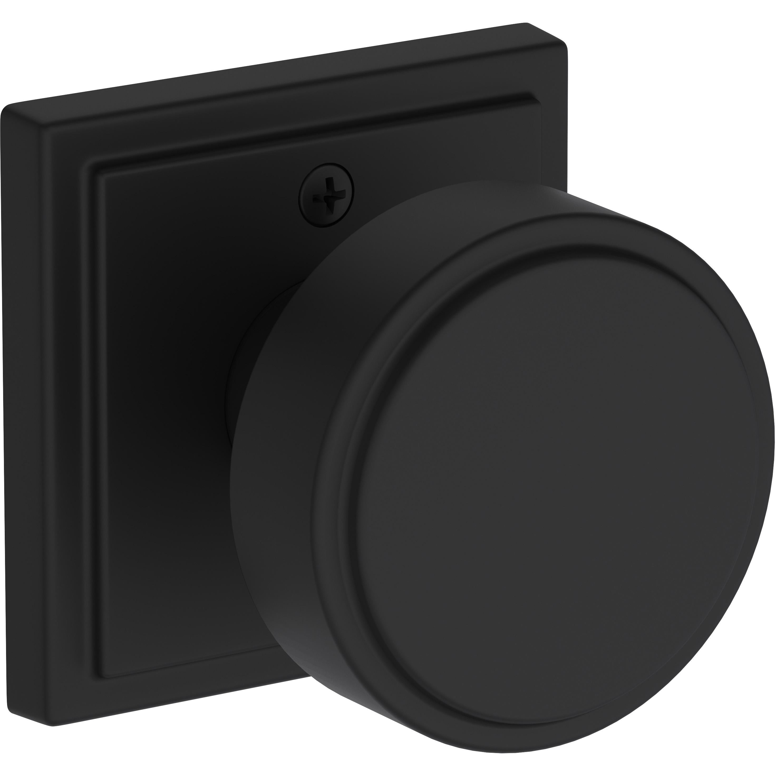 Vashon / Stepped Square Rose - Satin Black